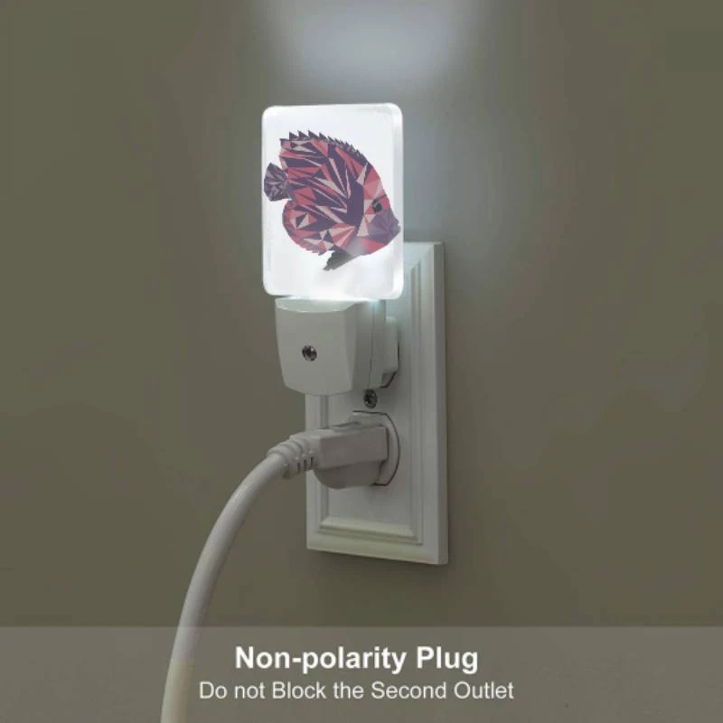 Night Light, A colorful fish with a purple body and a black tail. Night Light, A Colorful Fish With A Purple Body And A Black Tail. -Pattern Night Light dc1669621ace92dad020902d5cc1571b869f23f3