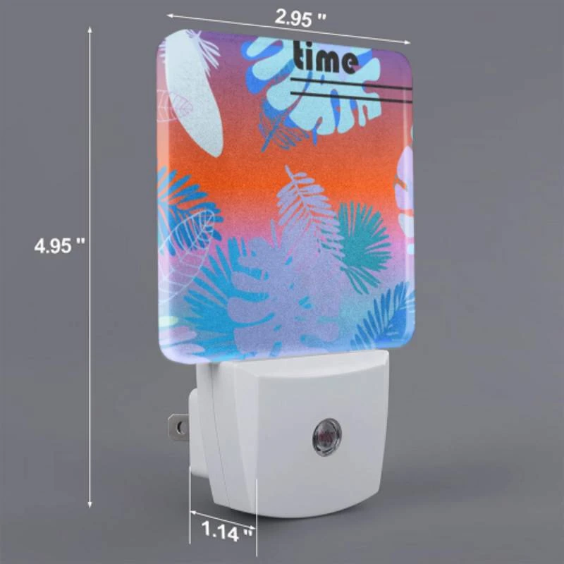 Night Light, A colorful image of leaves and flowers with the words "Summer Time" written above it. Night Light, A Colorful Image Of Leaves And Flowers With The Words "Summer Time" Written Above It. -Pattern Night Light dc33bf8bbc0483d17871a77ed44b0d9e0d29aa79