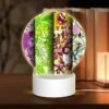 Round Acrylic Night Light, Three Colorful Designs Are Displayed On A Row. 2 Round Acrylic Night Light, Three Colorful Designs Are Displayed On A Row. -Pattern Night Light dc5776874e2b95ce4d8f5b3e69f83282c585cf99