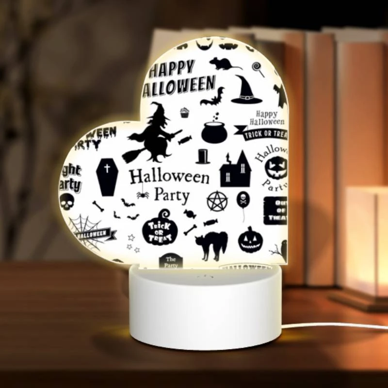 Love Acrylic Night Light, A collection of Halloween party stickers. Love Acrylic Night Light, A Collection Of Halloween Party Stickers. -Pattern Night Light dc89302363df9dd5352ce841a2819249644a79d9