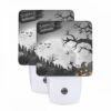 Night Light Set Of 2, A Halloween Scene With A Full Moon 1 Night Light Set Of 2, A Halloween Scene With A Full Moon -Pattern Night Light dcdc3952f2fcb86c9a6022c4d863080e30f350d0