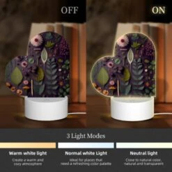 Love Acrylic Night Light, A Collection Of Various Plants And Flowers. 4 Love Acrylic Night Light, A Collection Of Various Plants And Flowers. -Pattern Night Light dec7fcd5d5ddb7c530132d2b3eaeb08a8572c94e