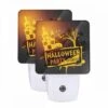 Night Light Set Of 2, A Halloween Party Is Advertised On A Black Background With A House 2 Night Light Set Of 2, A Halloween Party Is Advertised On A Black Background With A House -Pattern Night Light dfaa0952fe0882518d1845da5fc85bee50b23771