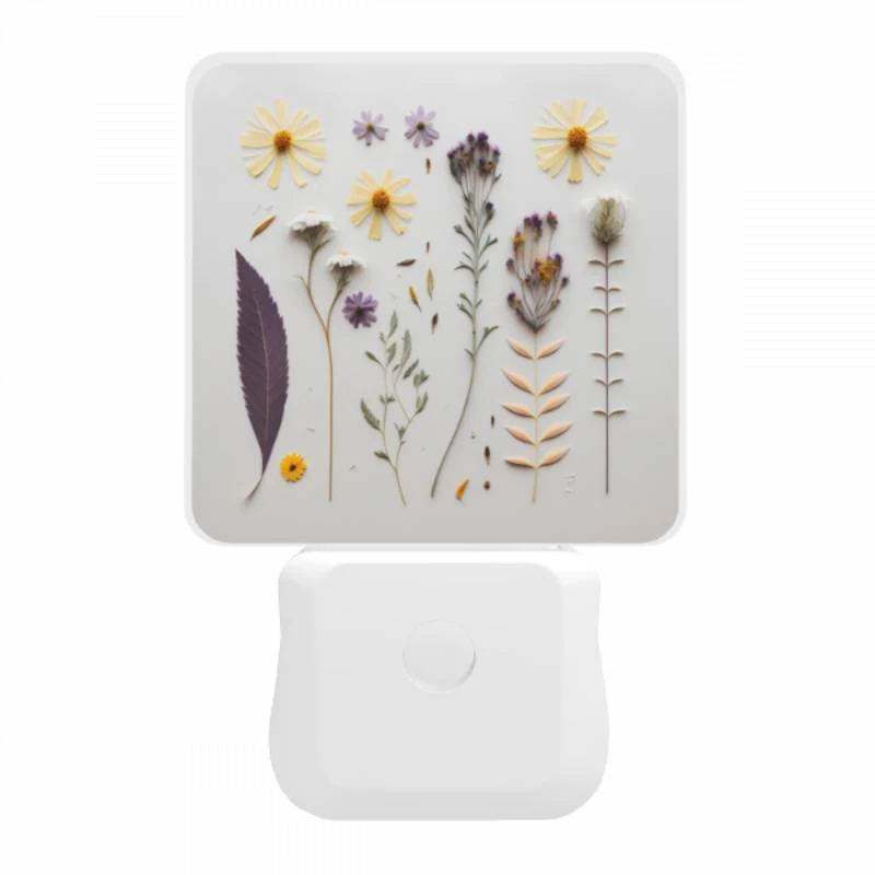 Night Light, A collection of flowers and leaves on a white background. Night Light, A Collection Of Flowers And Leaves On A White Background. -Pattern Night Light dfbcc989242c95bcf5dbb7ed54137f4739a869c7