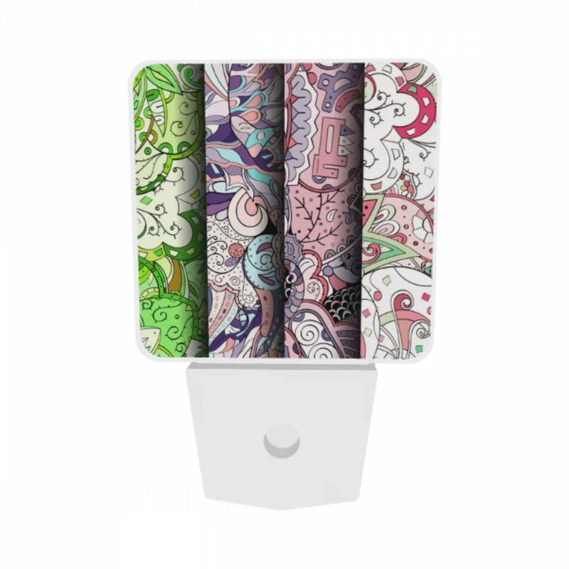 Night Light Set of 2, Three colorful designs of a person's arm are displayed. Night Light Set Of 2, Three Colorful Designs Of A Person's Arm Are Displayed. -Pattern Night Light e00b160e5337b88730dfa7ed9aef5496360c6568