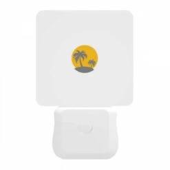 Night Light, A Yellow Sun With Two Palm Trees In The Background. 11 Night Light, A Yellow Sun With Two Palm Trees In The Background. -Pattern Night Light e0c41c79c44358402e2bfdaeb3f3e5d5eb7e7433