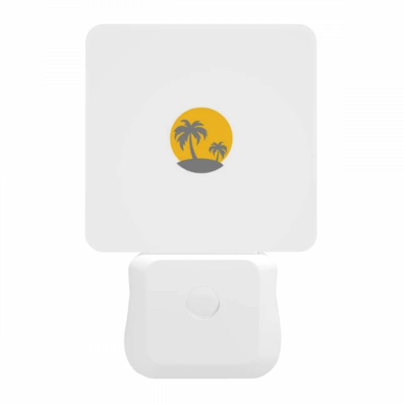 Night Light, A yellow sun with two palm trees in the background. Night Light, A Yellow Sun With Two Palm Trees In The Background. -Pattern Night Light e0c41c79c44358402e2bfdaeb3f3e5d5eb7e7433