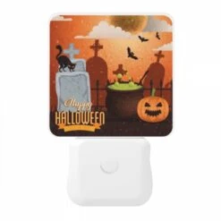 Night Light, A Halloween Poster With A Cat 10 Night Light, A Halloween Poster With A Cat -Pattern Night Light e190ef1ba35090ad768188f34451e716ec71d265