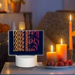 Rectangular Acrylic Night Light, A Colorful Poster Advertising Summer Adventures. 8 Rectangular Acrylic Night Light, A Colorful Poster Advertising Summer Adventures. -Pattern Night Light e22d87ab12670b7032edb313b60d28dedf23625a
