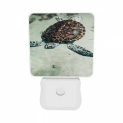 Night Light Set Of 2, A Turtle Swimming In The Water. 9 Night Light Set Of 2, A Turtle Swimming In The Water. -Pattern Night Light e2712e4d2bc58c5c858ca1c3c9e149e52a92b498