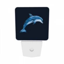 Night Light Set Of 2, A Blue Dolphin With A White Belly. 8 Night Light Set Of 2, A Blue Dolphin With A White Belly. -Pattern Night Light e3a2e398a4722bf1afb9fa4c26d9047c08d23ef3