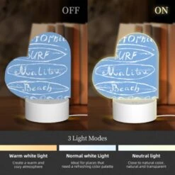 Love Acrylic Night Light, A Blue Sign That Says California Surf Malibu Beach. 4 Love Acrylic Night Light, A Blue Sign That Says California Surf Malibu Beach. -Pattern Night Light e3bb017771726d97f95ff6a22a7a87c5041c3b08
