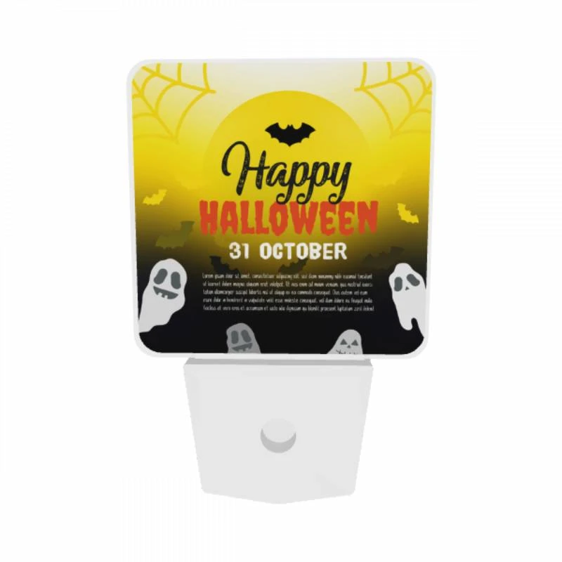 Night Light Set of 2, A poster advertising a Halloween event on October 31st. Night Light Set Of 2, A Poster Advertising A Halloween Event On October 31st. -Pattern Night Light e42e243235fc7ebe19a11432e9b4eea42b1ecdc0