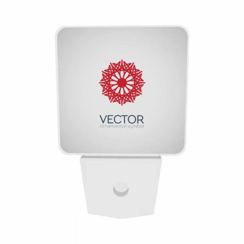 Night Light Set of 2, A red and white circle with a red center. Night Light Set Of 2, A Red And White Circle With A Red Center. -Pattern Night Light e556ae7e9cbd38fb33b327fa55cc11163cddd19b