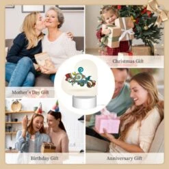 Love Acrylic Night Light, A Colorful And Swirly Design With Leaves And Flowers. -Pattern Night Light e67c9ce7d752e8b6b948c493f8ee4c6aafde3ebf