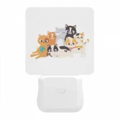 Night Light, A Group Of Cats Are Sitting Together. 11 Night Light, A Group Of Cats Are Sitting Together. -Pattern Night Light e74f0a8845b41e219d52eba9f724bcd6f398cd7e