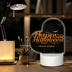 Love Acrylic Night Light, A Halloween Party Is Advertised With A Spooky Theme. -Pattern Night Light e9bdc4b16dde60a5e3590045ffc42c7940dae379