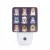 Night Light, A Collection Of Different Colored Dogs. 1 Night Light, A Collection Of Different Colored Dogs. -Pattern Night Light ea50dbf12804a058f1607e943218c09279eb6375