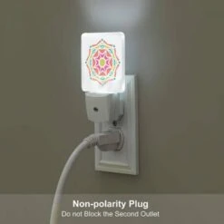 Night Light, A Colorful Flower Design With A Yellow Center. 5 Night Light, A Colorful Flower Design With A Yellow Center. -Pattern Night Light eacc26d3e1531b89d5c63f8f6769246df5482709