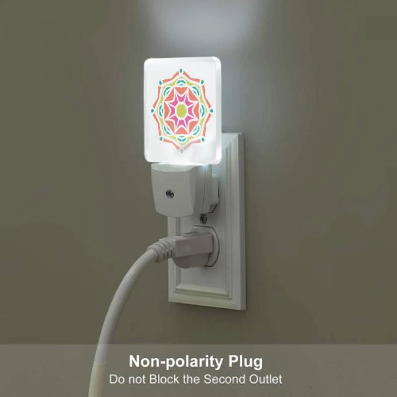 Night Light, A colorful flower design with a yellow center. Night Light, A Colorful Flower Design With A Yellow Center. -Pattern Night Light eacc26d3e1531b89d5c63f8f6769246df5482709