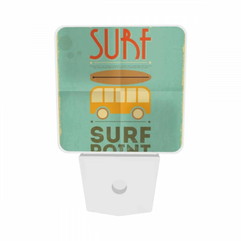 Night Light Set of 2, A surfboard is on top of a bus. Night Light Set Of 2, A Surfboard Is On Top Of A Bus. -Pattern Night Light ec631807568e22ad492b94bd7f81b4d0c0aa6dc1