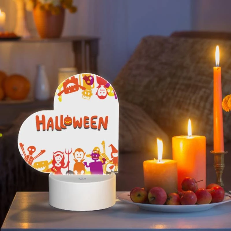 Love Acrylic Night Light, A colorful poster of Halloween characters. Love Acrylic Night Light, A Colorful Poster Of Halloween Characters. -Pattern Night Light ed288d07ba31925f7af2ff0a2e00868b986c1e95