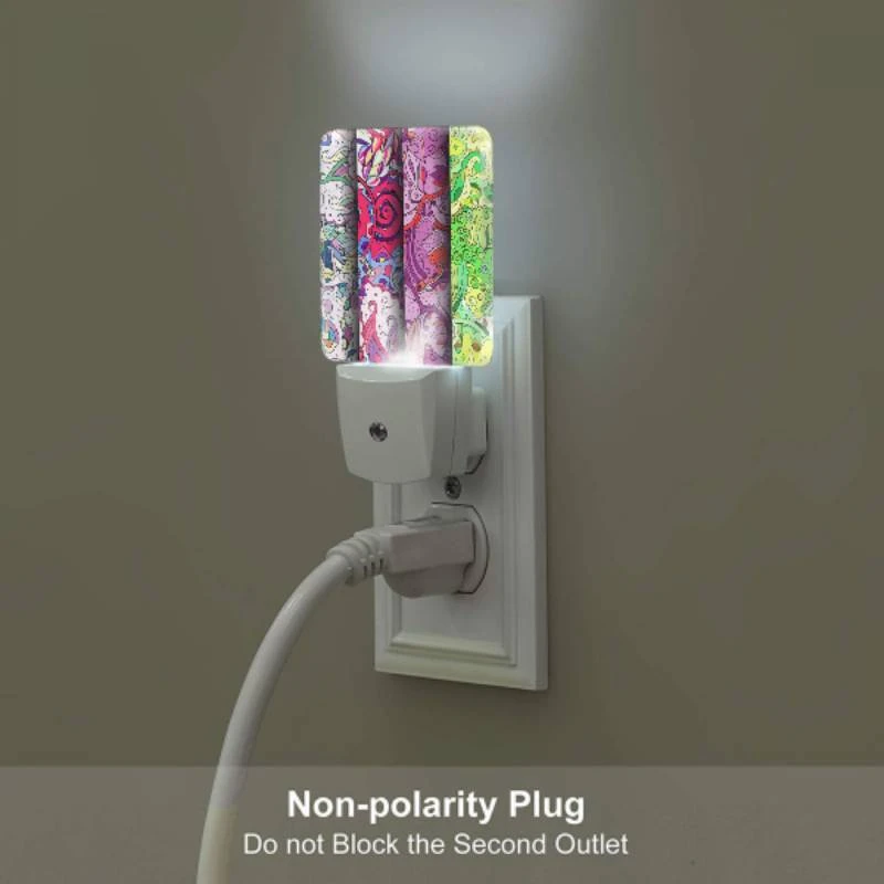 Night Light, Three colorful designs are displayed on a row. Night Light, Three Colorful Designs Are Displayed On A Row. -Pattern Night Light ee2b27546ac01705d814d81a4648629e6ab09745