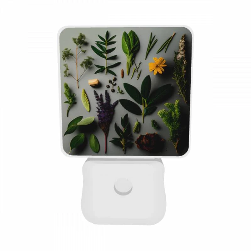 Night Light Set of 2, A collection of various plants and herbs. Night Light Set Of 2, A Collection Of Various Plants And Herbs. -Pattern Night Light ee880092f47ab6efd30288506abcbbe8733d6482