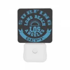 Night Light Set Of 2, A Logo For The Long Beach Surfing Department. 10 Night Light Set Of 2, A Logo For The Long Beach Surfing Department. -Pattern Night Light eef63b0e797ee47f031c5f5fc94cc6a43031c3ff