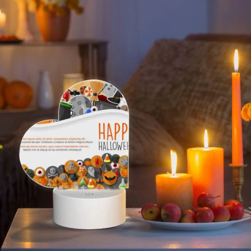 Love Acrylic Night Light, A colorful poster with a Halloween theme. Love Acrylic Night Light, A Colorful Poster With A Halloween Theme. -Pattern Night Light ef0a8f91d583d3b13c49c546d8fbe8fe11951013