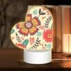 Love Acrylic Night Light, A Colorful Flower With A Dial In The Center.