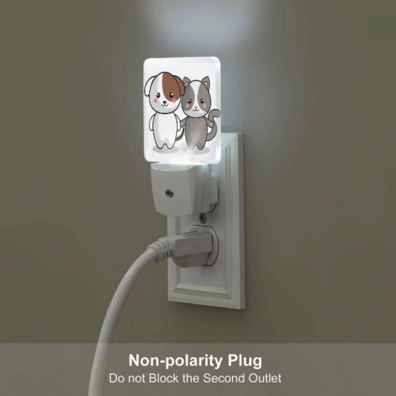 Night Light Set of 2, Two cartoon animals Night Light Set Of 2, Two Cartoon Animals -Pattern Night Light ef4d043b071b72db0be3b49a9c3d8e0284e84ea6