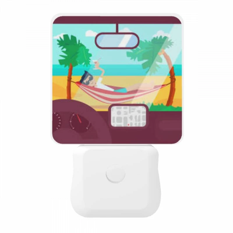 Night Light, A man is laying on a hammock in front of a car Night Light, A Man Is Laying On A Hammock In Front Of A Car -Pattern Night Light f0927b88ed1ae310343286d733843a43cfb86d48