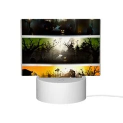 Rectangular Acrylic Night Light, Three Different Colored Pictures Of A Haunted House. 11 Rectangular Acrylic Night Light, Three Different Colored Pictures Of A Haunted House. -Pattern Night Light f100287a7f052582ccacf0ed9960dfa266e4feb5