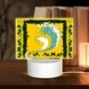 Rectangular Acrylic Night Light, A Yellow And Blue Surfboard With A Wave On It. 1 Rectangular Acrylic Night Light, A Yellow And Blue Surfboard With A Wave On It. -Pattern Night Light f1b5bb5494a27656685a1570eae8e92800abb7a5