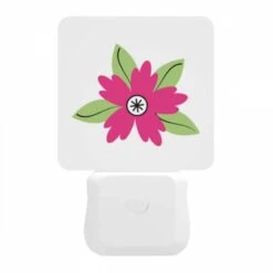 Night Light, A Pink Flower With Green Leaves. 11 Night Light, A Pink Flower With Green Leaves. -Pattern Night Light f4fa40c65bbae4578ed64f16f8fc482cac4ec1d6