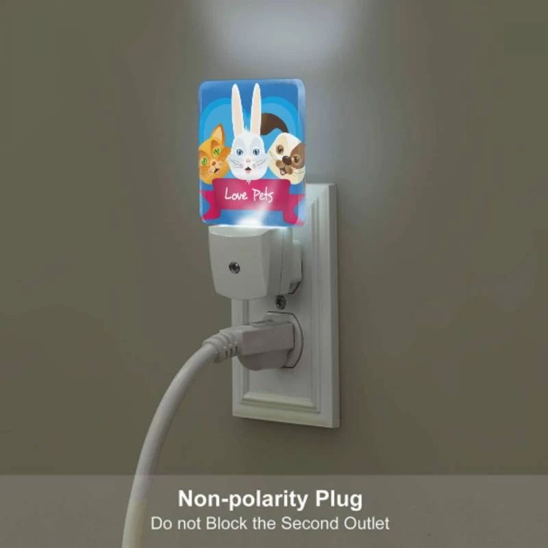 Night Light, Three cute animal characters are shown on a blue background Night Light, Three Cute Animal Characters Are Shown On A Blue Background -Pattern Night Light f5a551adb86d1525dcf76e24c9cc3ac86b07aa58