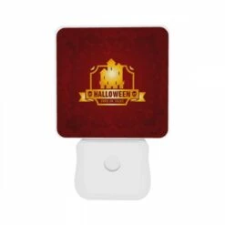 Night Light Set Of 2, A Halloween Logo With A House And A Skeleton. -Pattern Night Light f60821069b3f96413e0cd7bff49f8feabef938b1