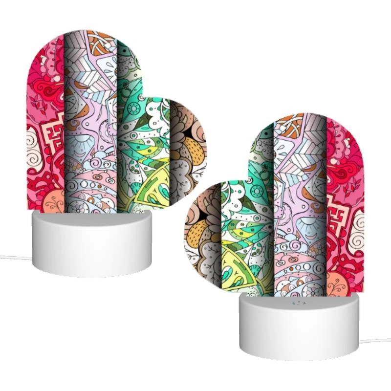 Love Acrylic Night Light, Four different colored designs of swirls and patterns. Love Acrylic Night Light, Four Different Colored Designs Of Swirls And Patterns. -Pattern Night Light f6cc9e090ee7dccecc6c0ca1121a00d5ddcc7c44