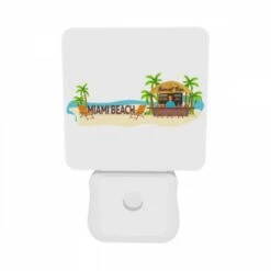 Night Light Set Of 2, A Beach Bar With A Man Standing Behind It. 9 Night Light Set Of 2, A Beach Bar With A Man Standing Behind It. -Pattern Night Light f70a8ca128df42c6d514a7175f83f81f742f6aa2