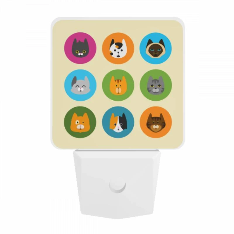 Night Light, A collection of cat images in different colors. Night Light, A Collection Of Cat Images In Different Colors. -Pattern Night Light f7280243c74e3caedb2432704acd6f54a70e2e7d