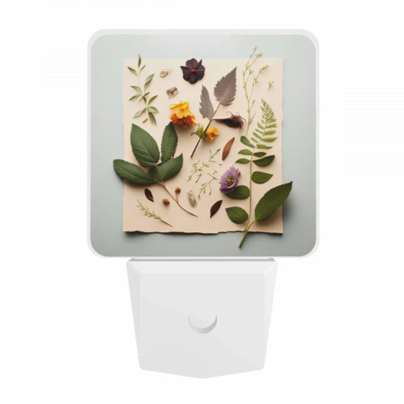 Night Light, A collection of leaves and flowers are arranged on a piece of paper. Night Light, A Collection Of Leaves And Flowers Are Arranged On A Piece Of Paper. -Pattern Night Light f8de32399a6698fc7b5bece1ea6f6b0bf4749682
