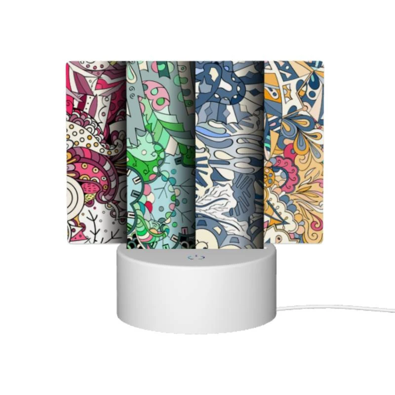 Rectangular Acrylic Night Light, Four different colored designs of a clock. Rectangular Acrylic Night Light, Four Different Colored Designs Of A Clock. -Pattern Night Light f8fb504a8dc38b57ba21db429c43d0e36516cb66