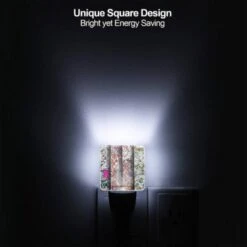 Night Light, Four Different Colored Paintings Of Flowers. 6 Night Light, Four Different Colored Paintings Of Flowers. -Pattern Night Light f9267c8b2f2c031d7214a34786875c36c3e1fa26