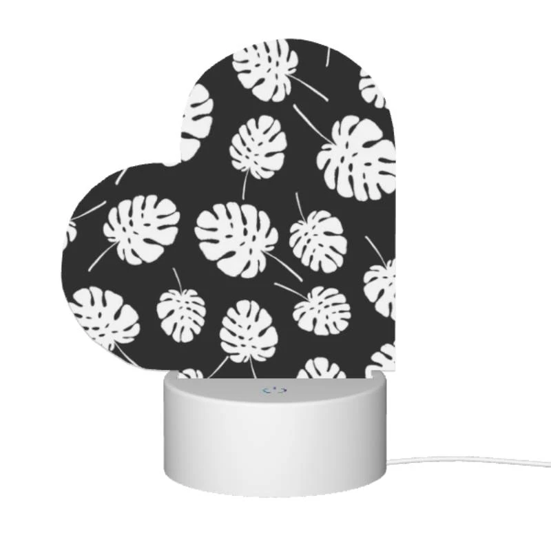 Love Acrylic Night Light, A pattern of white leaves on a black background. Love Acrylic Night Light, A Pattern Of White Leaves On A Black Background. -Pattern Night Light f9a0e3671fe5d912282eb0df46235708e4523c01