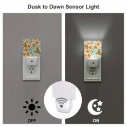 Night Light Set Of 2, A Colorful Pattern Of Flowers And Birds. 4 Night Light Set Of 2, A Colorful Pattern Of Flowers And Birds. -Pattern Night Light f9fc1cc5ab812dcd7939d80f4ef75c7d3445090c