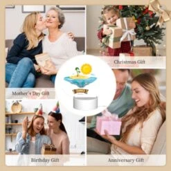 Love Acrylic Night Light, A Cartoon Of A Tropical Island With A Sun And Palm Trees. -Pattern Night Light fa4e359ae6b08cca2d5d529afe1b9070b01f86e2