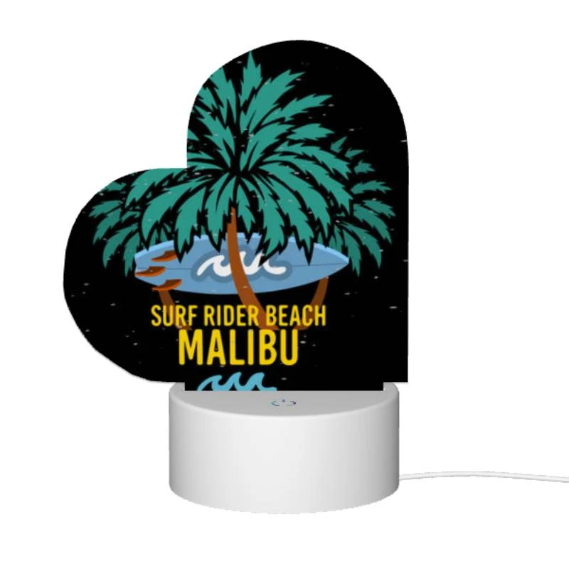 Love Acrylic Night Light, A surfboard is floating on a wave in front of a palm tree. Love Acrylic Night Light, A Surfboard Is Floating On A Wave In Front Of A Palm Tree. -Pattern Night Light fb181d2267be3aac4869c9690204d1685d26f32b