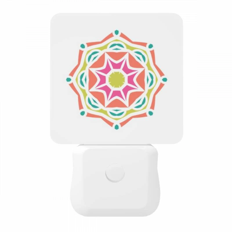 Night Light, A colorful flower design with a yellow center. Night Light, A Colorful Flower Design With A Yellow Center. -Pattern Night Light fb1f52e28f908431c5335b7b22bcb9f8bf7170bc