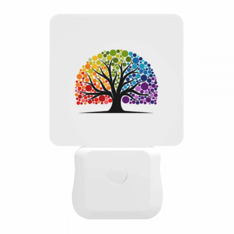 Night Light, A colorful tree with a rainbow of colors. Night Light, A Colorful Tree With A Rainbow Of Colors. -Pattern Night Light fcfbf6d6779c4b6cd9af7a31d868ed025934fd90